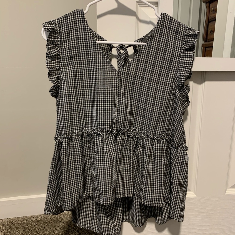& Merci short sleeve blouse